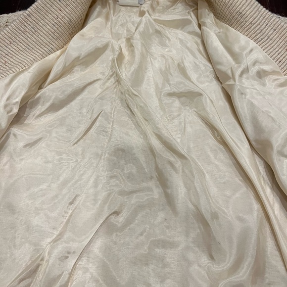 Tundra beige colourful speckled wool button up THICK cardigan - Picture 10 of 13